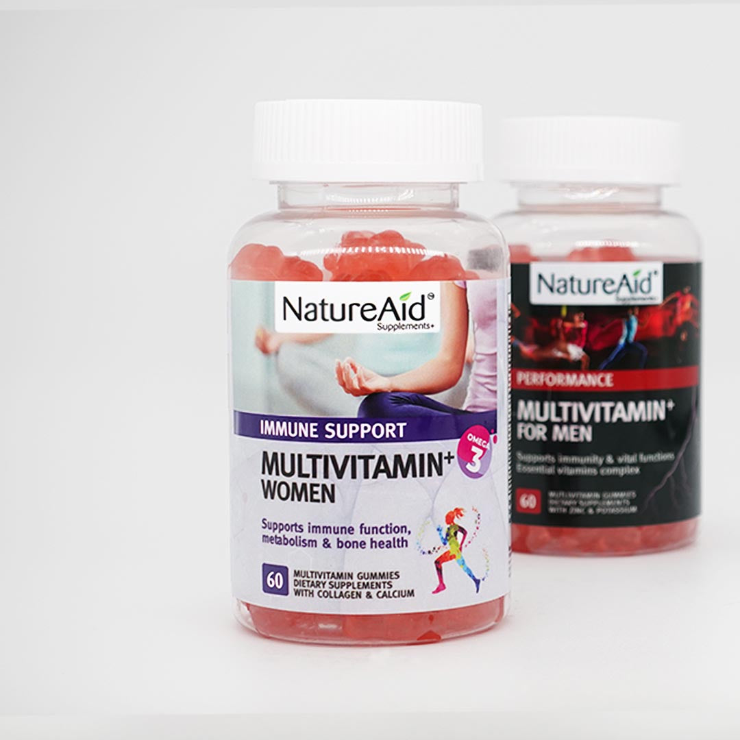 Multivitamin for Women by NatureAid Cambodia Phnom Penh Best Supplement Gummies ចាហួយសុខភាពសម្រាប់ស្ត្រី ស្បែក សក់