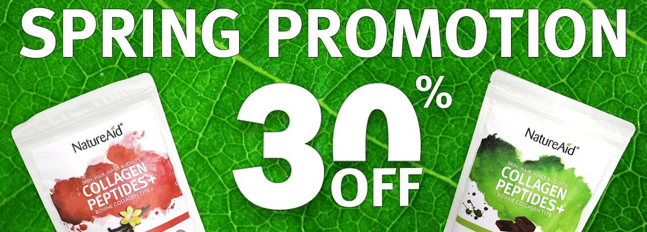 NatureAid Cambodia - Spring Promotion 30% OFF on Collagen Powder